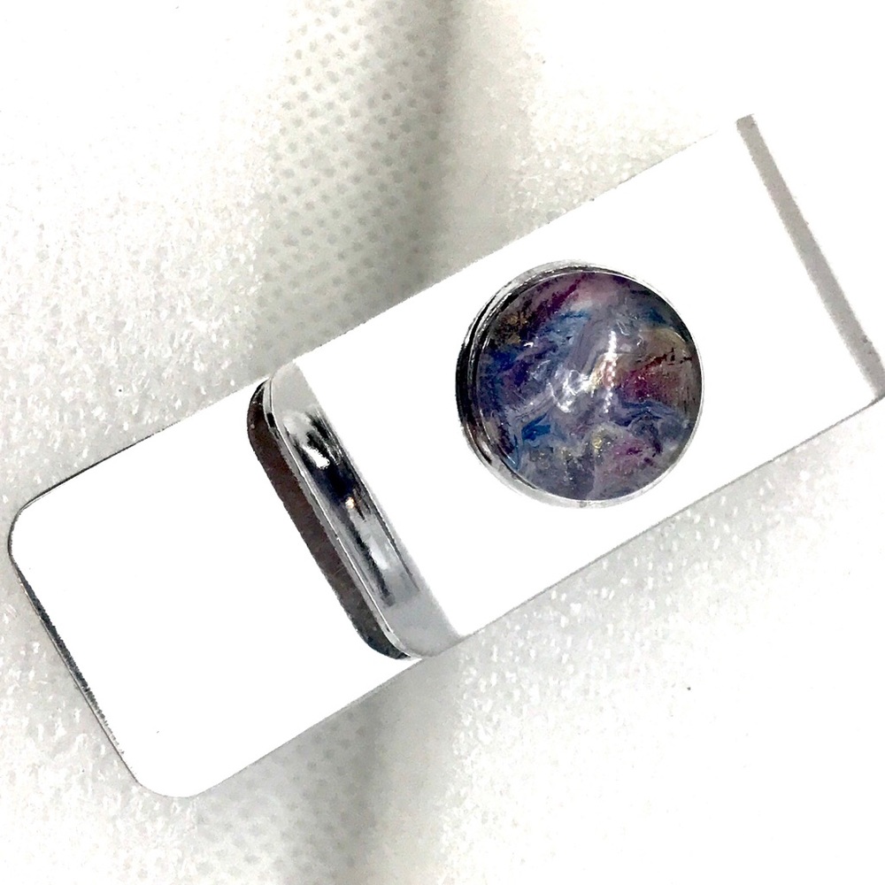 Handmade money clip silver plated